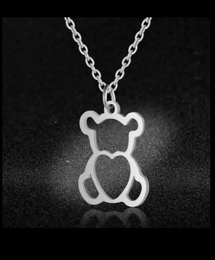 Stainless Animal Bear Necklaces