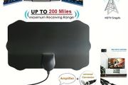 4K High Gain HD TV DTV Box Digital TV Antenna EU Plug 5000 Miles Booster Active Indoor Aerial HD Flat Design