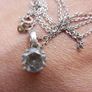 Vintage 925 Sterling Silver Designers Pendant Necklace Image 2