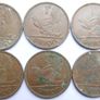 Vintage- Ireland, 1 Pingin Bronze Coins Image 9