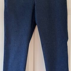 Ladies Navy Cotton Mix Ankle Length Trousers by Gap