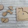 George Luck Puzzle Hape Rabbit 7pcs new Damaged Box Please see photos Image 9