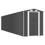 Garden Shed Anthracite 192x855x223 cm Galvanised Steel Image 4