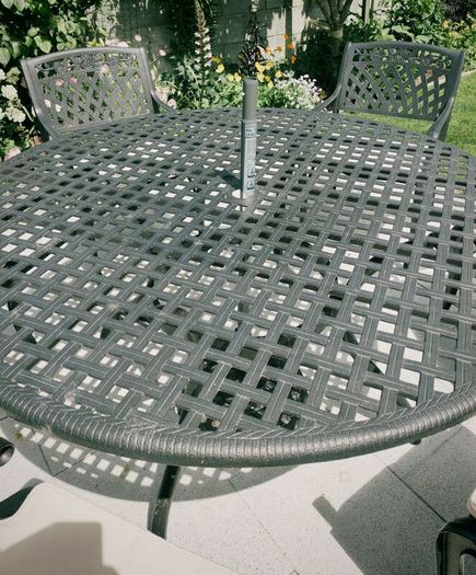 Garden table and chairs
