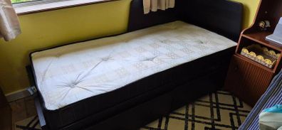 Pull Out Bed With Storage and Single Mattress