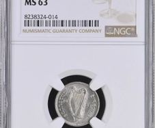 Ireland 1934 | Irish 3p | 3 Pence | Hare | KM.4 | MS 63