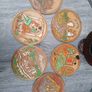 6 Leather Coasters in Leather Caddy Image 2