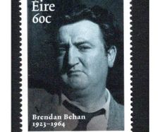2014 Ireland 50th Death Anniversary of Brendan Behan Commemorative Stamp Mint Never Hinged (MNH)