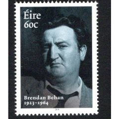 2014 Ireland 50th Death Anniversary of Brendan Behan Commemorative Stamp Mint Never Hinged (MNH)