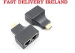 HDMI Extender to Dual Ports RJ45 CAT5e CAT6 Cable up to 30 Metre HDTV PS3 STB
