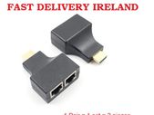 HDMI Extender to Dual Ports RJ45 CAT5e CAT6 Cable up to 30 Metre HDTV PS3 STB