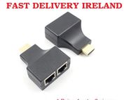 main image for ad HDMI Extender to Dual Ports RJ45 CAT5e CAT6 Cable up to 30 Metre HDTV PS3 STB