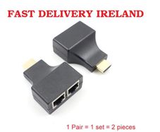 HDMI Extender to Dual Ports RJ45 CAT5e CAT6 Cable up to 30 Metre HDTV PS3 STB