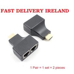 HDMI Extender to Dual Ports RJ45 CAT5e CAT6 Cable up to 30 Metre HDTV PS3 STB