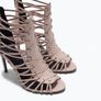 ZARA Open Toe Nude LEATHER high heels Image 3
