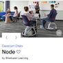 Swivel Node Laptop Office Student Chair With Desk Image 10