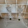 2 Handcrafted Cavan Crystal Candle Holders 5" tall Image 3