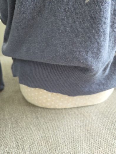 Blue wool and cashmere knit uk12