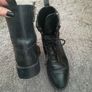 Zara genuine leather ankle boots Image 3