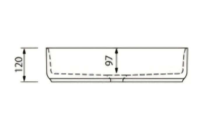 Sonas Avanti rectangular basin