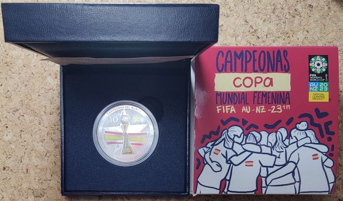 Spain 10 Euro Silver (.925) Proof Coin 2023 - FIFA World Champions 2023