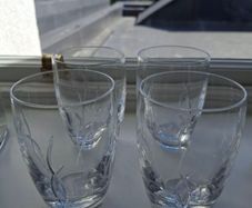 John Rocha Waterford Crystal Flow Weft Tumblers x 4