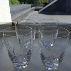 John Rocha Waterford Crystal Flow Weft Tumblers x 4