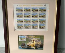 Jordan Grand Prix Formula 1 - Official An Post Framed Stamp Set 2001