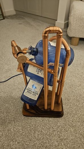 Drumshanbo Gin Copper & Wood Lamp