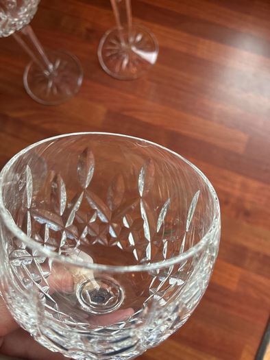 Waterford crystal wine glasses x6