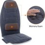 Seat with 2 Heat Levels, Extra Memory Foam Cushion with 10 Vibration Massage Motors, Image 6