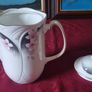 Vintage Royal Albert Horizons Star Flower Bone China Gold Gilt Coffee Pot / Water Pitcher Made In England Image 7