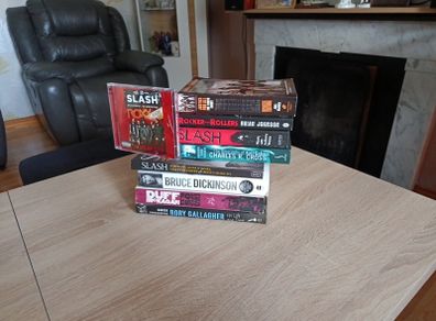Rock and Metal Book Collection Slash CD Bundle