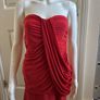 Red strapless mini dress Image 3