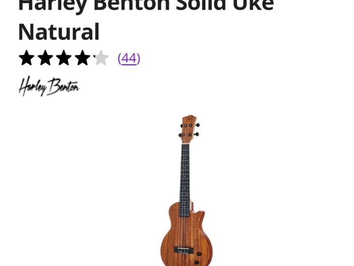 Harley Benton Solid Ukelele Natural Electric Ukelele