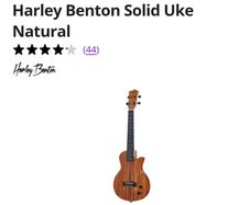 Harley Benton Solid Ukelele Natural Electric Ukelele