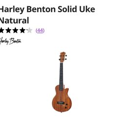 Harley Benton Solid Ukelele Natural Electric Ukelele