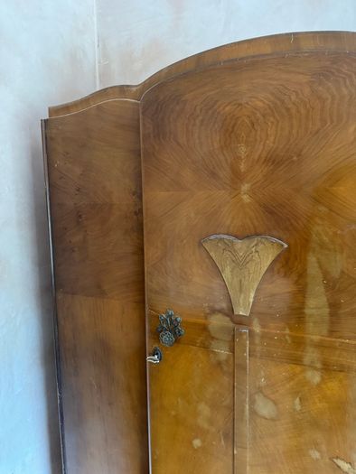 Vintage Art Deco Waterfall Wardrobe Set Ladies and Gentlemans Wardrobes