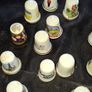 35 Old Collectible Thimbles some Enamel with Cloisonne decoration Postage or Collection Image 4