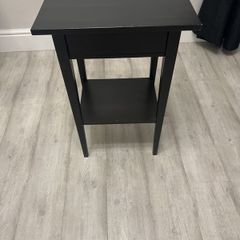 hemnes ikea side table black/brown
