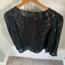 Zara black detailed top Image 2