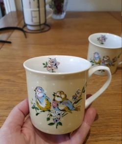Set Of 5 Katie Alice Bird Design Cups