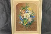 Antique still life watercolour painting