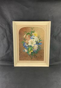 Antique still life watercolour painting
