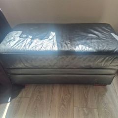 leather covered blanket box