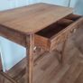 Antique Irish Pine Table Victorian Scullery or Writing Table  Rustic Farmhouse Image 5