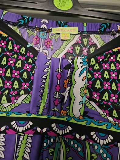 Purple pattern Maxi dress
