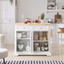 Kitchen Island Cabinet with stainless steel or wooden frame Image 7