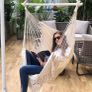 Hammock Chair Large Relax Hanging Swing Chair Cotton Weave for Superior Comfort Elegant Tassels Creative Metal Strong Spreader Bar 3-section Combination Detachable Easy to Install MULTIPLE COLOURS AVAILABLE (FREE POSTAGE) Image 3