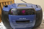 Alba CX 530 Portable Stereo Radio CD Cassette Recorder, Working.